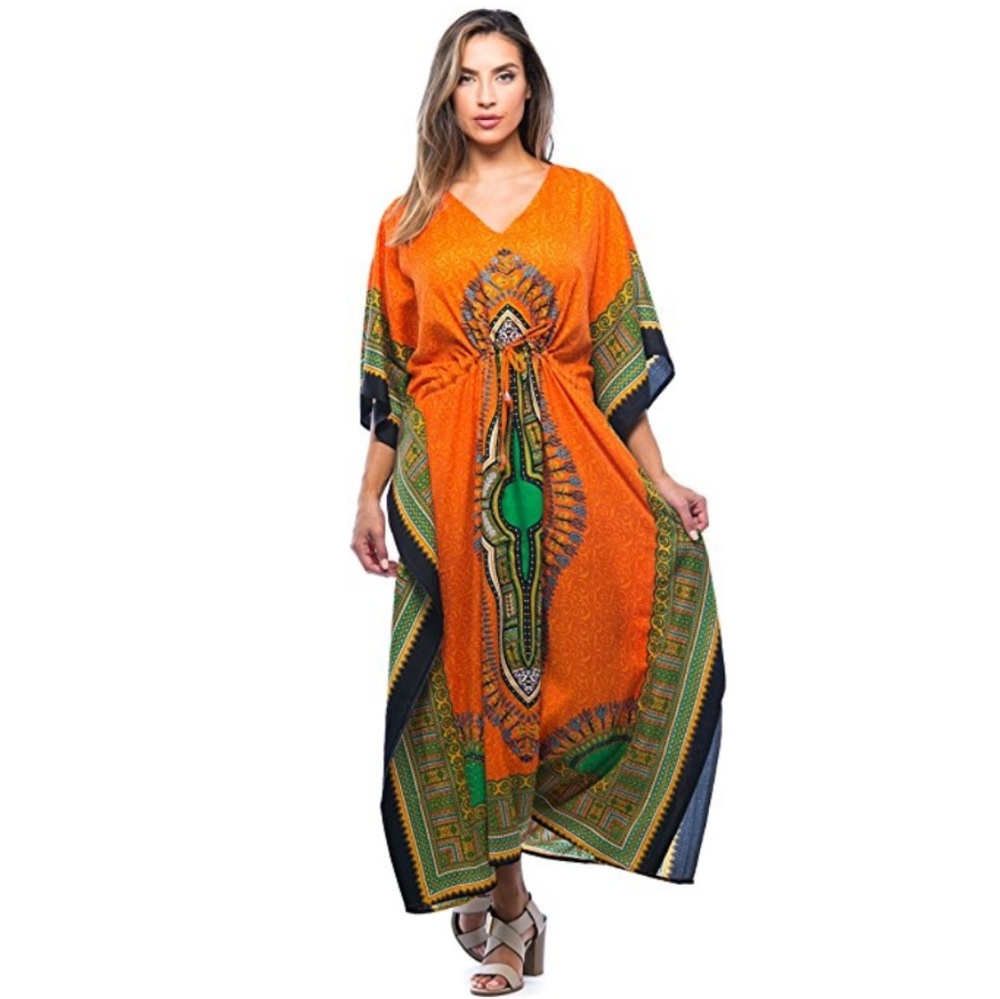 🌴Georgeous African Print Dashiki Maxi/Caftan